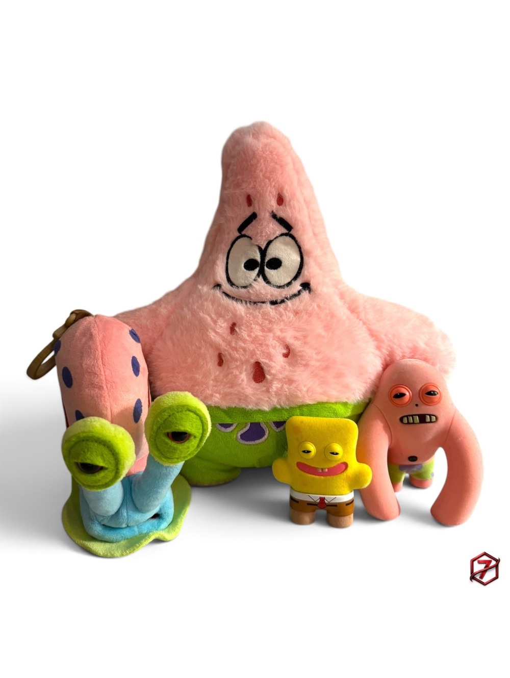 SpongeBob SquarePants Fuggler 4pc Lot Patrick Gary SpongeBob Figures Plush